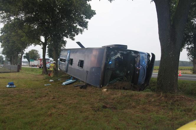 Wypadek autokaru w Chromnej pod Siedlcami