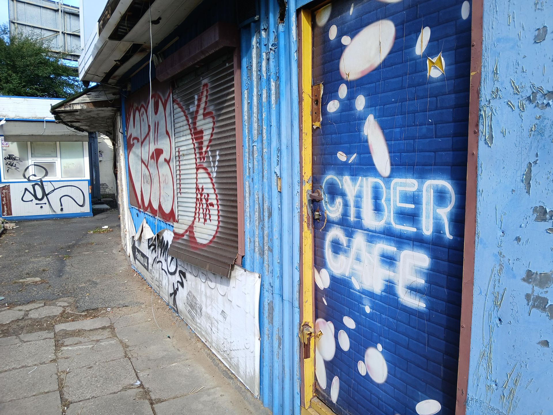 Dawne targowisko przy ul. Kopińskiej w Warszawie