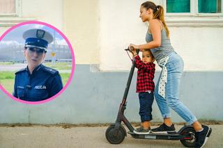 Czy można przewozić dziecko na hulajnodze elektrycznej? Policjantka rozwiewa wątpliwości 