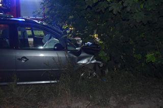 Pijany kierowca rozbił auto pod Gryżyną. Miał prawie 3 promile alkoholu