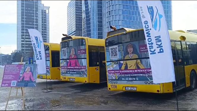 Dziewczyny za kierownicę w PKM Katowice. Kampania ma zachęcić kobiety, by prowadziły autobusy
