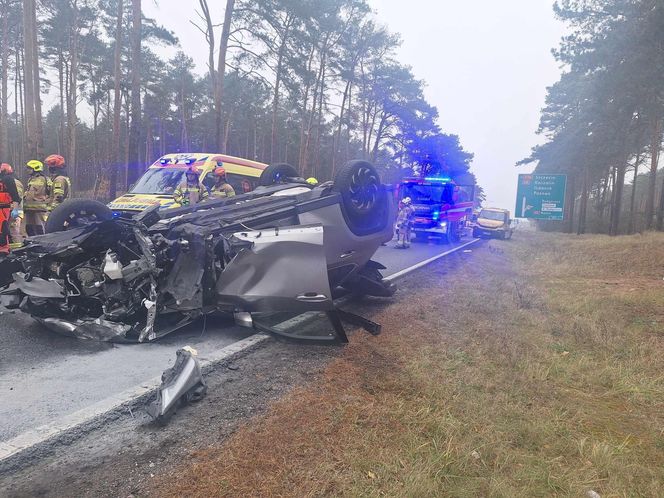 Koszmarny wypadek na DK10 pod Bydgoszczą! Jest nagranie z momentu zderzenia [WIDEO]