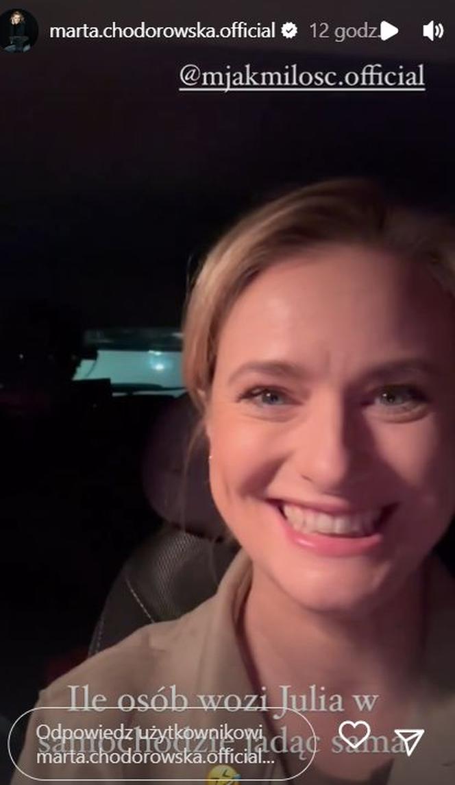 M jak miłość na planie. Marta Chodorowska (Julia Malicka)