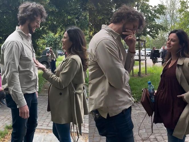 M jak miłość. Szczęśliwy Mariusz do końca będzie wierzył ciężarnej Kasi! Nie domyśli się, że urodzi nie jego dziecko - ZDJĘCIA, WIDEO