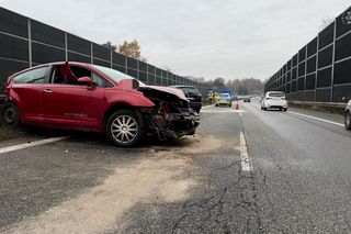Wypadek na S1 w Mysłowicach