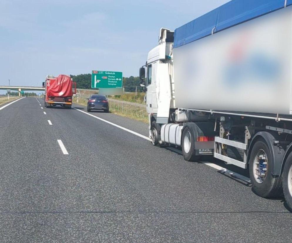 Wypadek na S7 koło Olsztynka. Jedna osoba została ranna. Są utrudnienia w ruchu