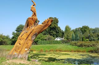 Park Kępa Potocka z nowymi rzeźbami