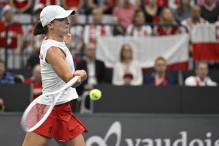 Iga Świątek - Celine Naef w turnieju BJK Cup