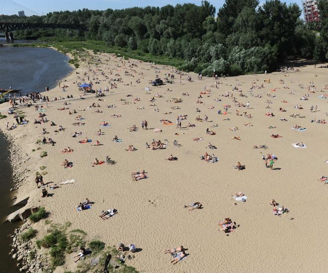 Największa plaża w Warszawie