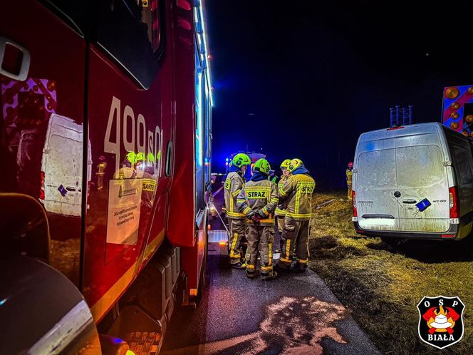 Wypadek na autostradzie A1 w Szarlejce