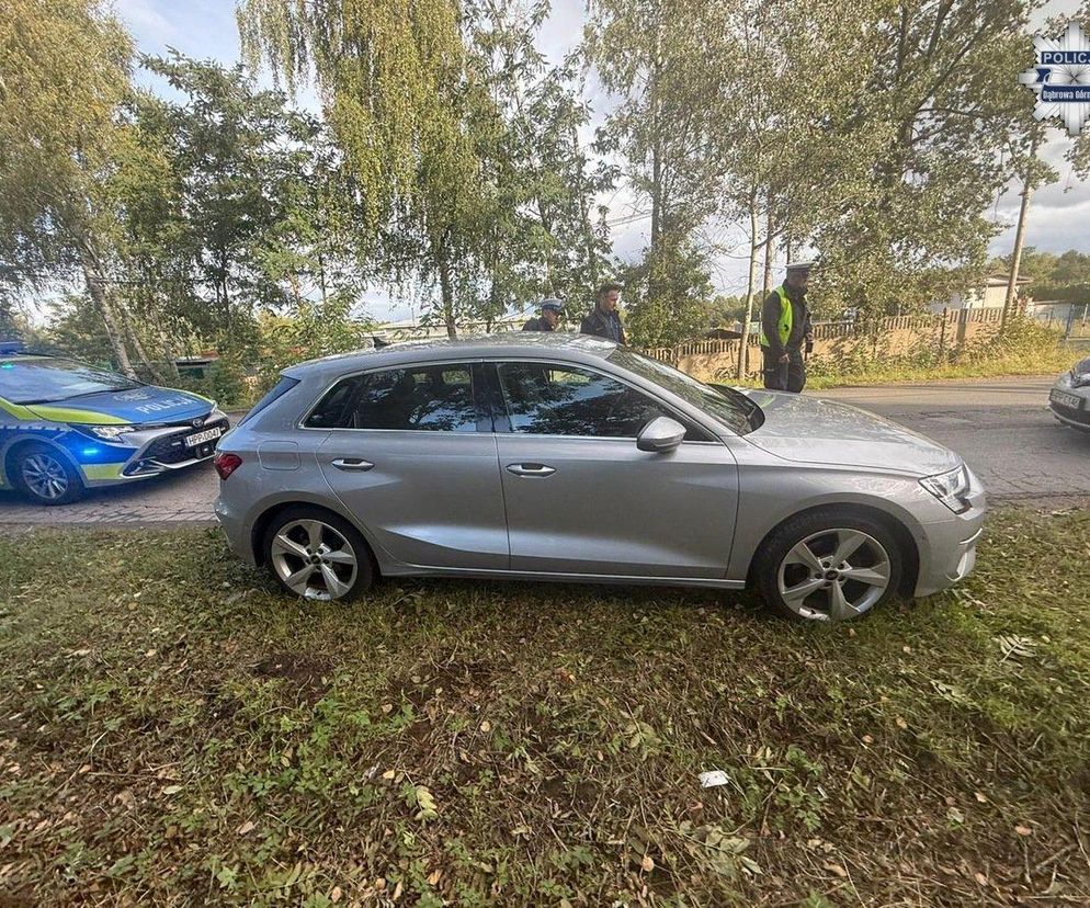 Pościg za pijanym kierowcą audi w Dąbrowie Górniczej. 53-latek nie zatrzymał się do kontroli