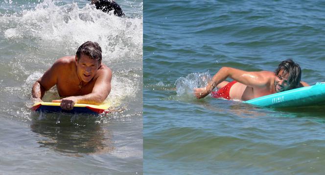 Olivier Janiak jak David Hasselhoff na plaży nad Bałtykiem