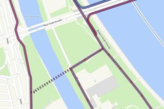 Kładka pieszo-rowerowa nad Kanałem Portowym w Warszawie