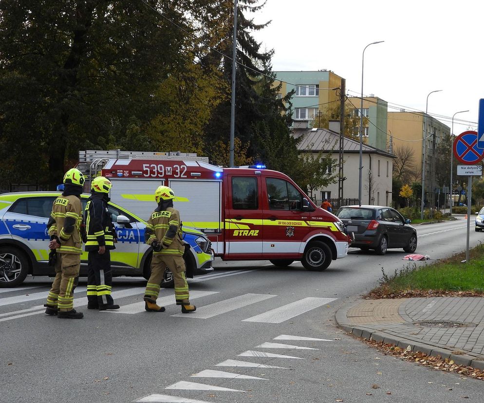 Dziewczynki potrącone na przejściu