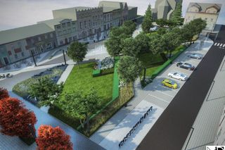 Wizualizacje rynku w Gorzowie Śląskim po przebudowie