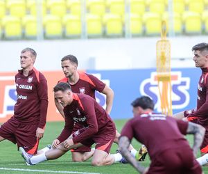 Trening i konferencja prasowa reprezentacji Polski