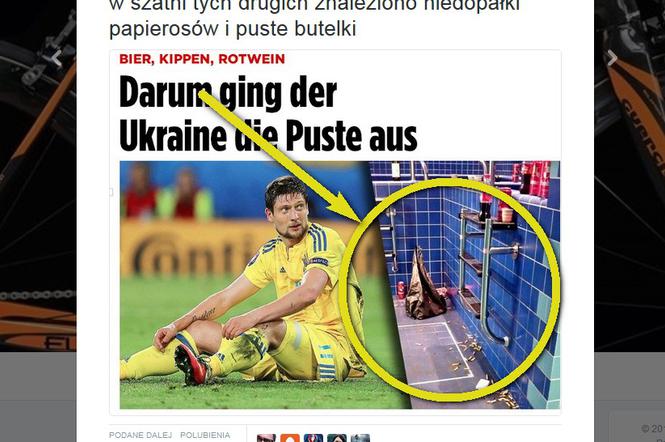 EURO 2016 - Ukraina - papierosy w szatni