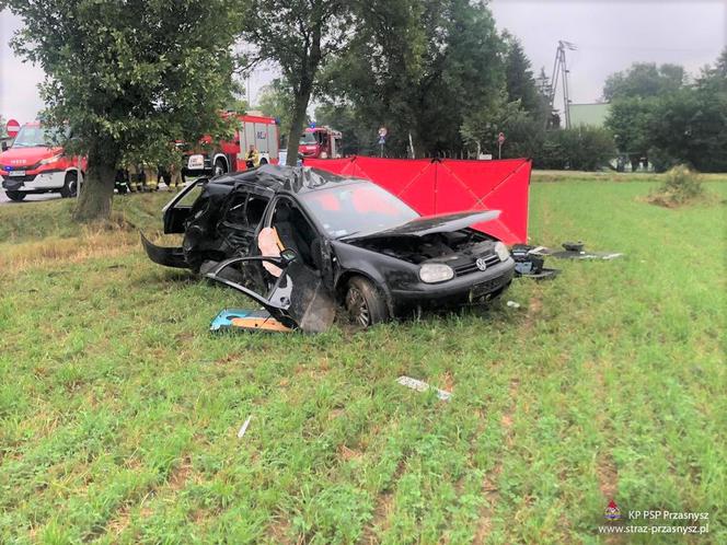 Turowo. ROZTRZASKAŁA auto o drzewo! NIE ŻYJE 22-latka [ZDJĘCIA]