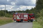 Czołowe zderzenie w Sławkowie. 22-latek zabrany śmigłowcem LPR do szpitala