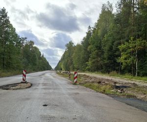 Remont drogi Tychów Stary - Starachowice (październik 2025)