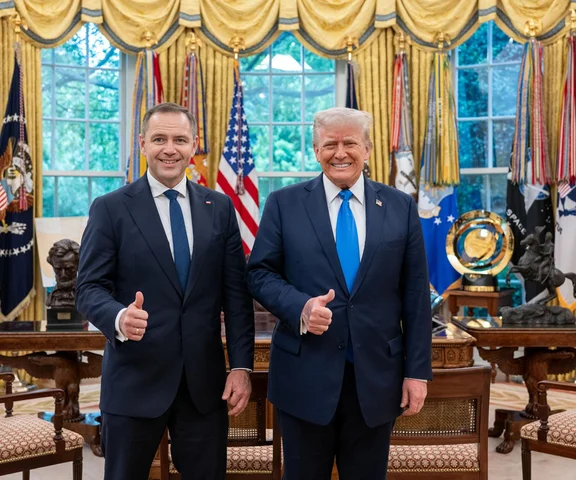 Nawrocki do końca nie był pewny spotkania z Trumpem