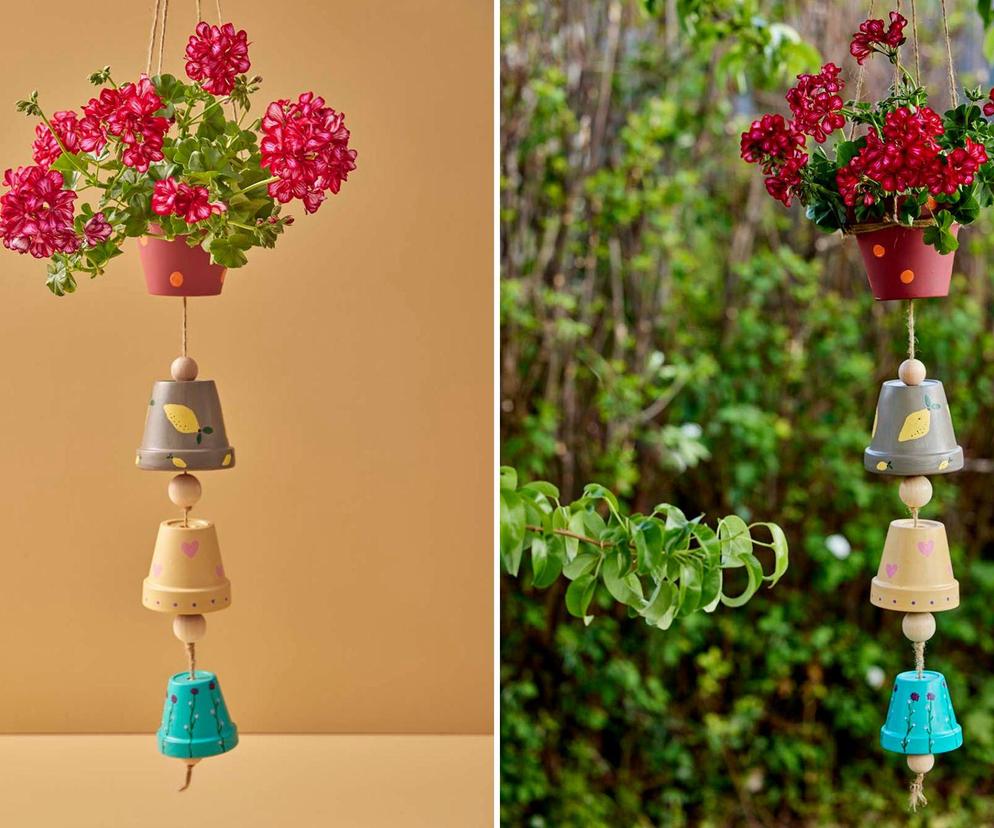 DIY: doniczka i dzwonek wietrzny w jednym. Krok po kroku, zdjęcia