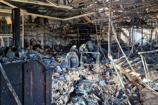 Pożar hali w Czerwionce-Leszczynach