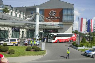Reprezentacj Polski opuszcza hotel