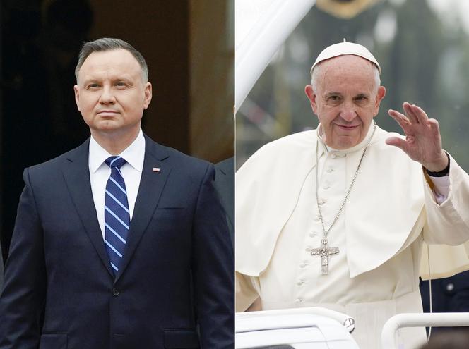 Andrzej Duda i papież Franciszek