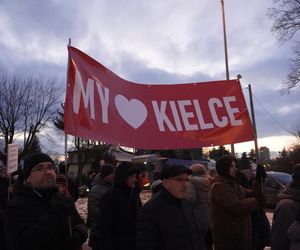 Protest kielczan przeciw budowie S74