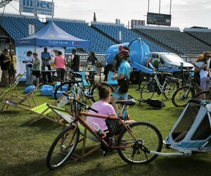 Rowerowa stolica Polski na stadionie 