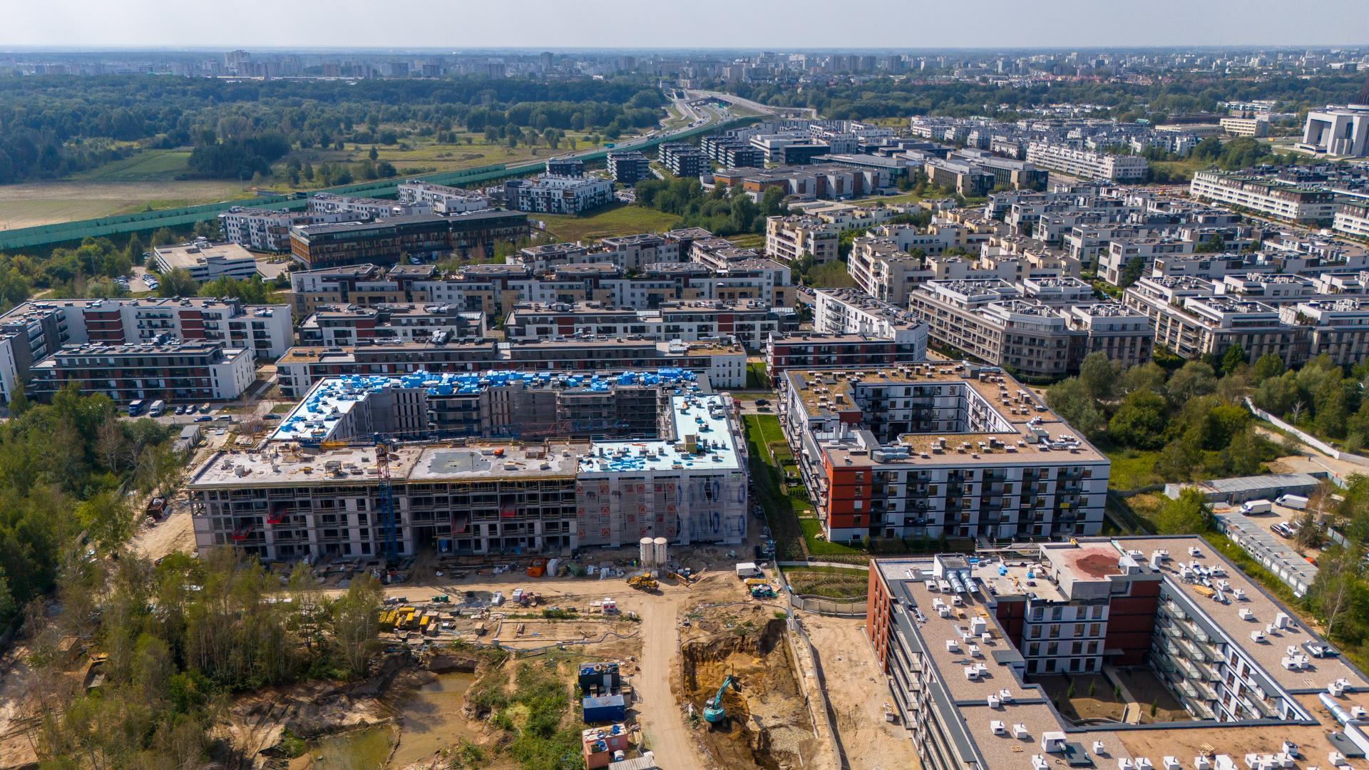 Miasteczko Wilanów w Warszawie. 