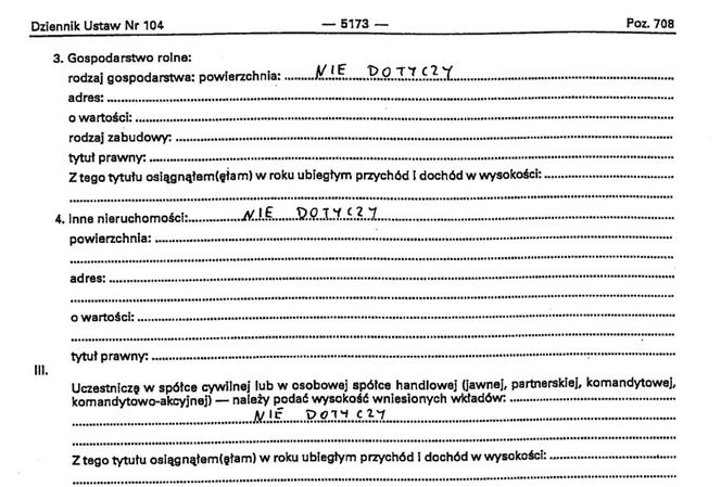 oświadczenie majątkowe europosła Mariusza Kamińskiego