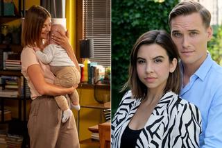 M jak miłość odc. 1694. Aneta (Ilona Janyst), Olek (Maurycy Popiel), Lilka (Monika Mielnicka)