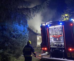 Nocny pożar domu w Janowie pod Międzyrzeczem