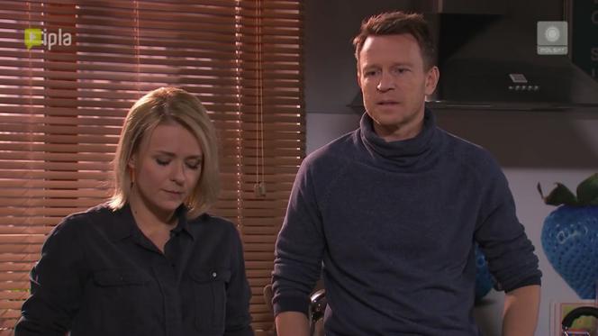 Pierwsza miłość odc. 2219. Michał (Wojciech Błach), Marysia (Aneta Zając)