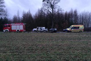 Wypadek Na trasie Nekla - Pyszczyn. Cztery osoby trafił do szpitala