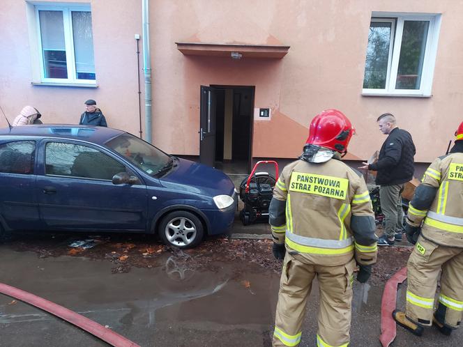 Pożar przy Żeromskiego w Starachowicach