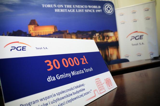 PGE Toruń rozdała 90 tysięcy złotych. Pieniądze trafią do mieszkańców Torunia [AUDIO]