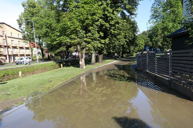 Zniszczenia po nawałnicy, która przeszła przez Rabkę-Zdrój