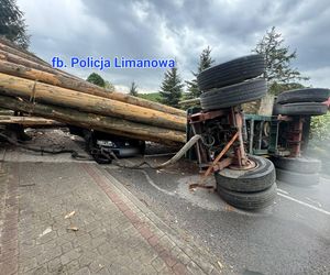 Dramatyczny wypadek w Małopolsce. Drzewo przygniotło samochód z dzieckiem w środku [GALERIA]