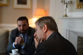 Tomasz Walczak i  ambasador Izraela Alexander Ben Cwi