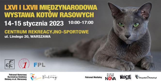 Międzynarodowa Wystawa Kotów Rasowych w Warszawie. Program 14-15 stycznia 2023