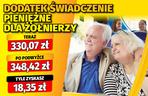 Waloryzacja dodatków emeryckich 5,56 proc. 