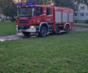 Pożar mieszkania przy ul. Kalinowej w Zabrzu