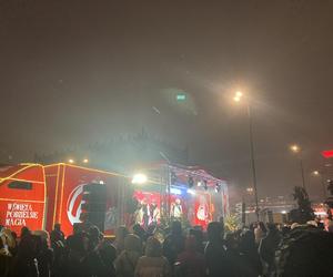 Świąteczna ciężarówka Coca-Coli w Warszawie