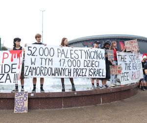 Protesty przed Polska - Izrael na Eurobasket 2025