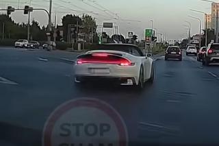 Szaleńcza jazda kierowcy porsche po Wrocławiu