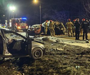 Zderzenie z udziałem trzech samochodów