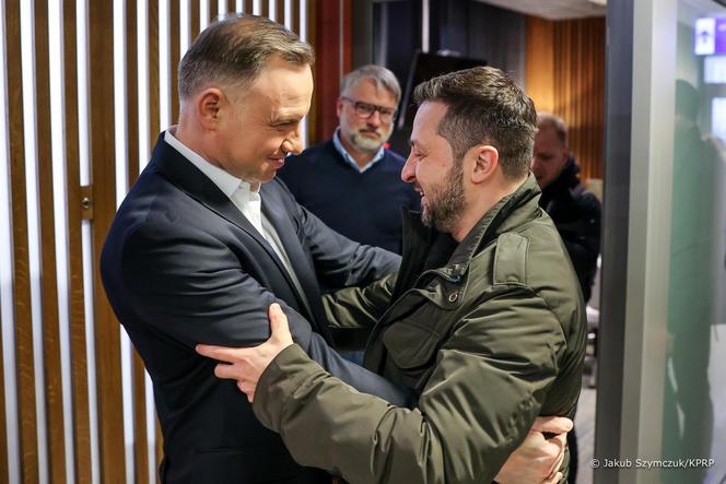 Andrzej Duda i Wołodymyr Zełenski